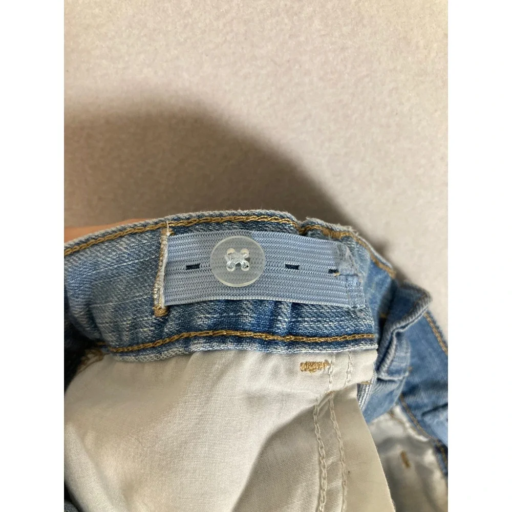 Classic Summer The Childrens Place Girls 12 Blue Denim Shortie Cuffed‎ Shorts